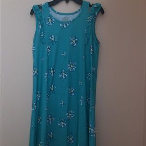 turquoise daisy dress by SØ